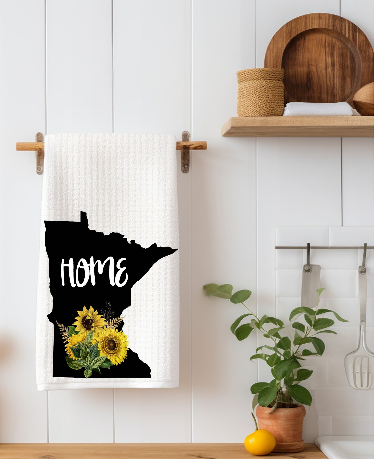 Mn Home Sun Flower Kitchen Towel