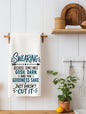 Swearing Because Sometimes Gosh Darn Just Doesn't Cut It Funny Kitchen Towel | Adult Humor Gift