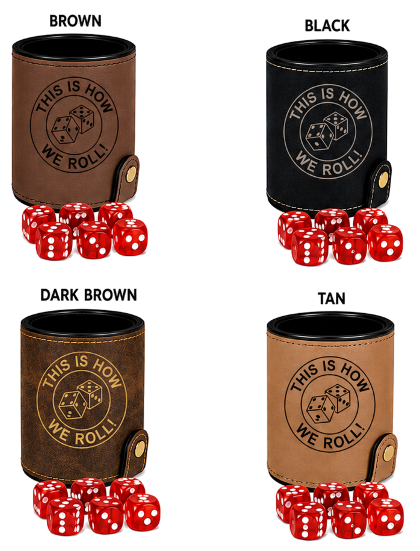 Dice Cup This Is How We Roll - Leatherette Dice Cup