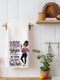 To Relieve Stress We Do Yoga... Just Kidding, We Drink Wine in Our Yoga Pants | Funny Kitchen Towel