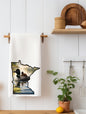 Minnesota Loon & Baby Kitchen Towel