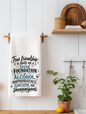 True Friendship is Built on a Solid Foundation of Alcohol, Inappropriateness, Sarcasm & Shenanigans | Funny Kitchen Towel