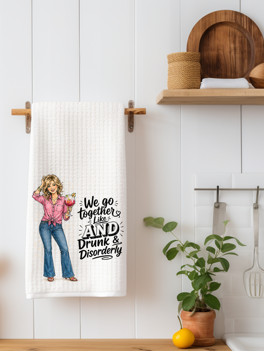 We Go Together Like Funny Kitchen Towel | Best Friend Gift