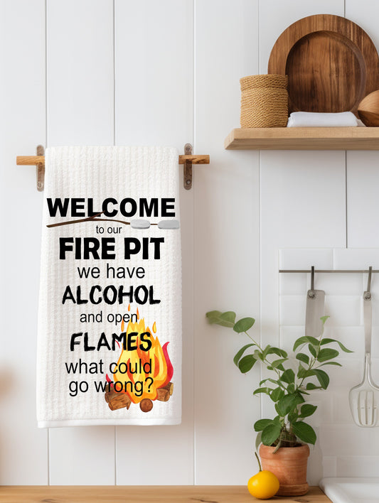 Welcome to our Fire Pit Kitchen Towel